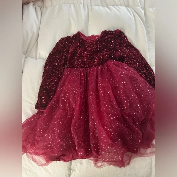 Red Sequin Dress Kids Size 5t | Color: Red | Size: 5tg | Mariahgonzal144's Closet